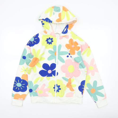 George Girls Multicoloured Floral Full Zip Hoodie 11-12 Years