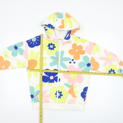 George Girls Multicoloured Floral Full Zip Hoodie 11-12 Years