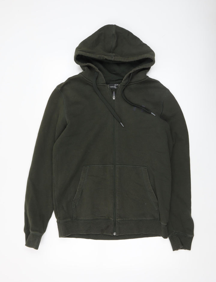 Under Armour Men’s Green Full Zip ColdGear Hoodie M Fleece Sportswear