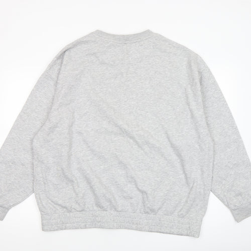 U.S. Polo Assn. Women's Grey Marl XL Pullover Sweatshirt