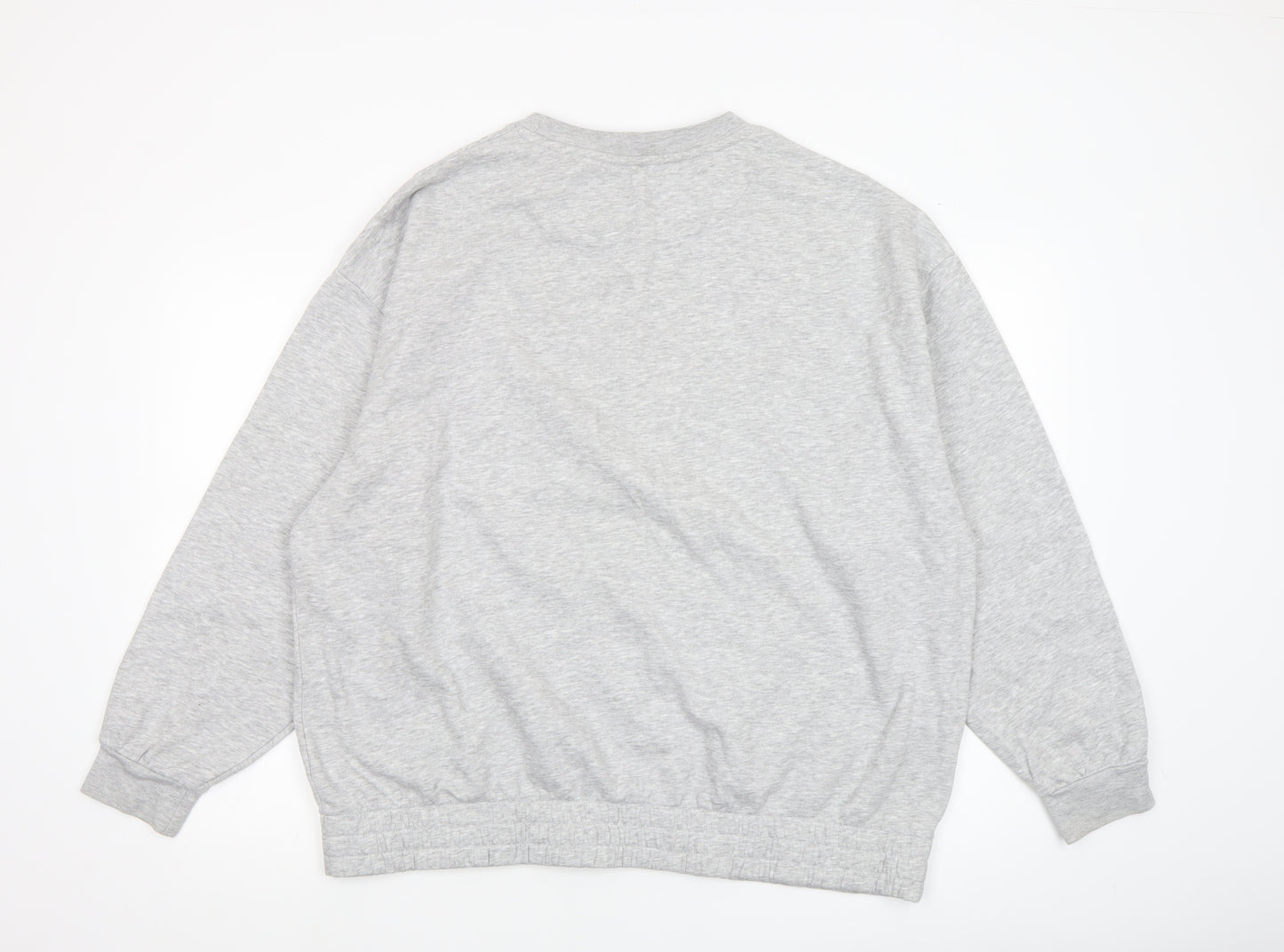 U.S. Polo Assn. Women's Grey Marl XL Pullover Sweatshirt
