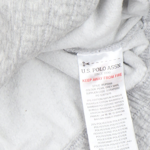 U.S. Polo Assn. Women's Grey Marl XL Pullover Sweatshirt
