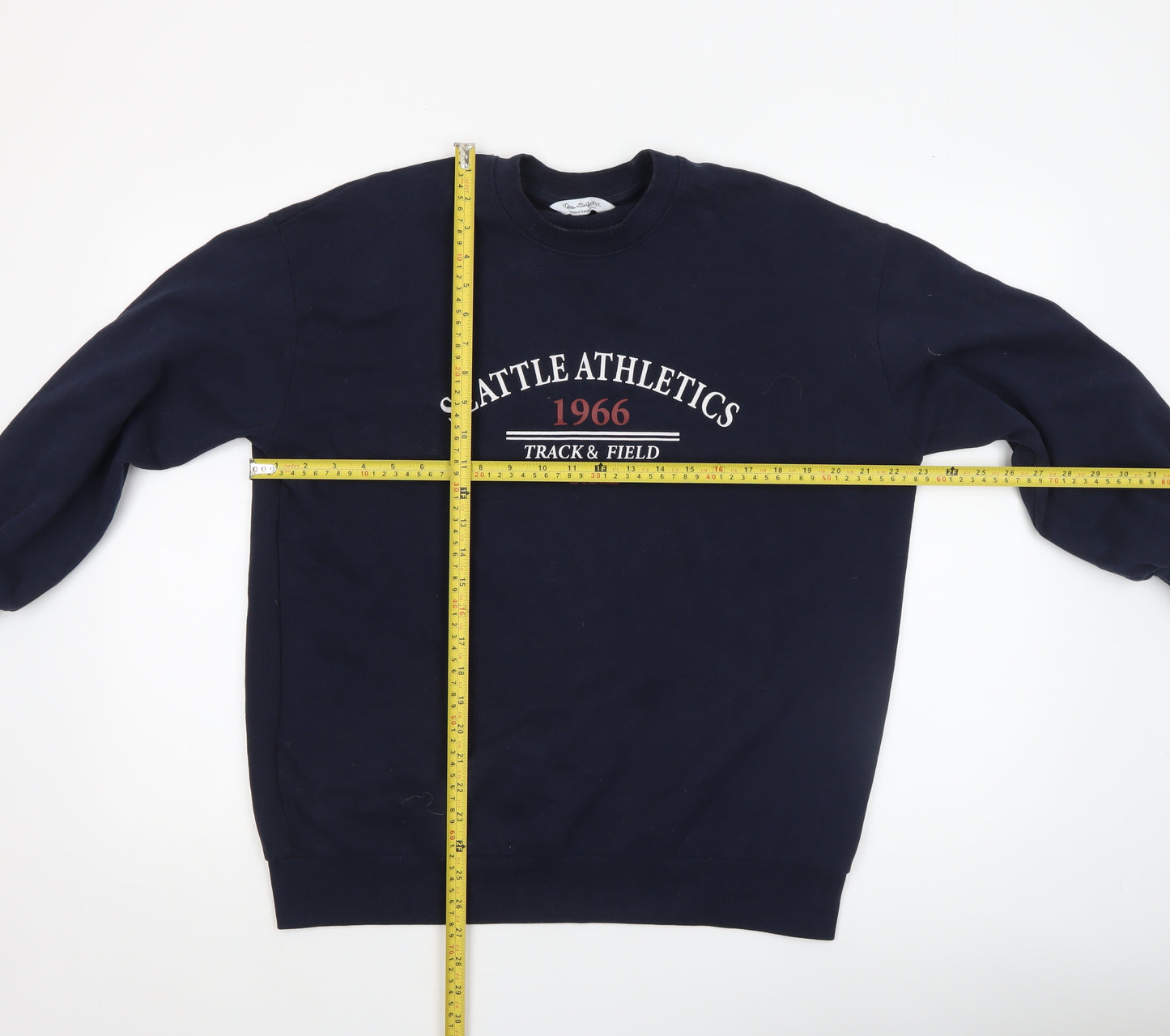 ASOS Women Navy Blue Seattle Athletics 1966 Pullover Sweatshirt Size S