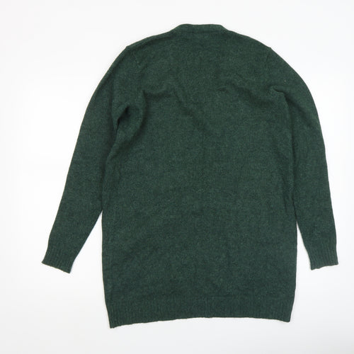 Vila Womens Green Long Sleeve Open Knit Cardigan Size 8