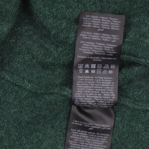 Vila Womens Green Long Sleeve Open Knit Cardigan Size 8