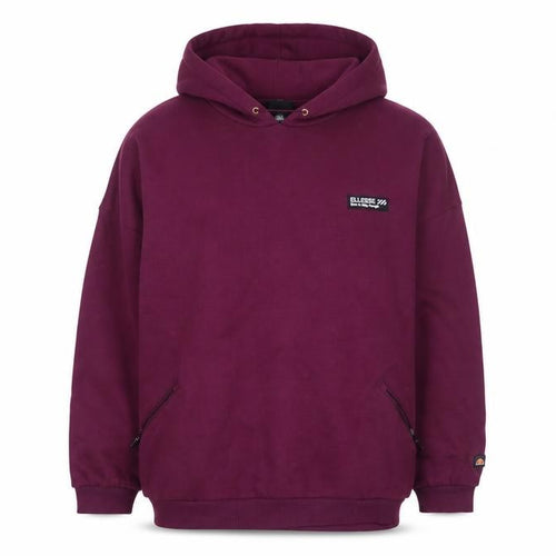 Ellesse Womens Burgundy Hoodie UK 14 Pullover Cotton Blend Casual