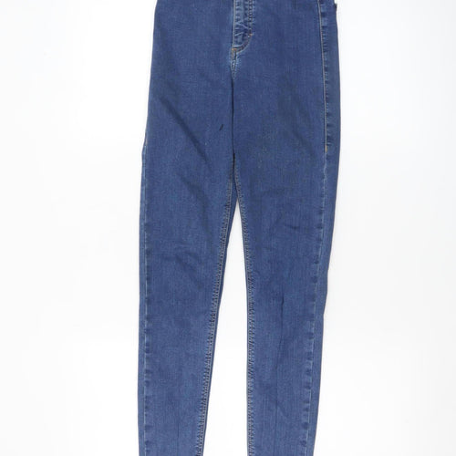Topshop Women's Blue Skinny Stretch Jeans Size 8 W25 L32