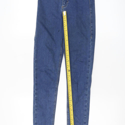 Topshop Women's Blue Skinny Stretch Jeans Size 8 W25 L32