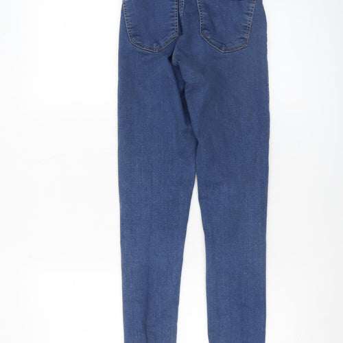 Topshop Women's Blue Skinny Stretch Jeans Size 8 W25 L32