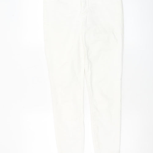 American Eagle Women’s White Skinny Jeans Size 8 Short High Rise Denim