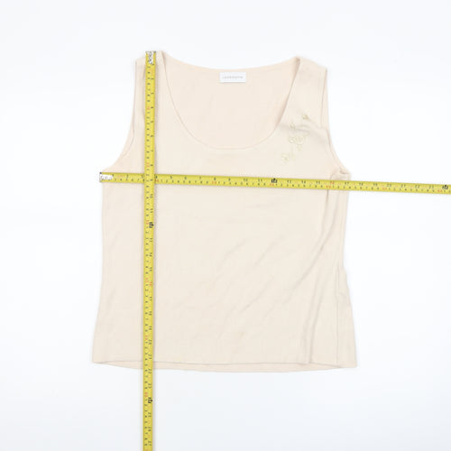 Liz Claiborne Women’s Beige Sleeveless Knit Tank Top M