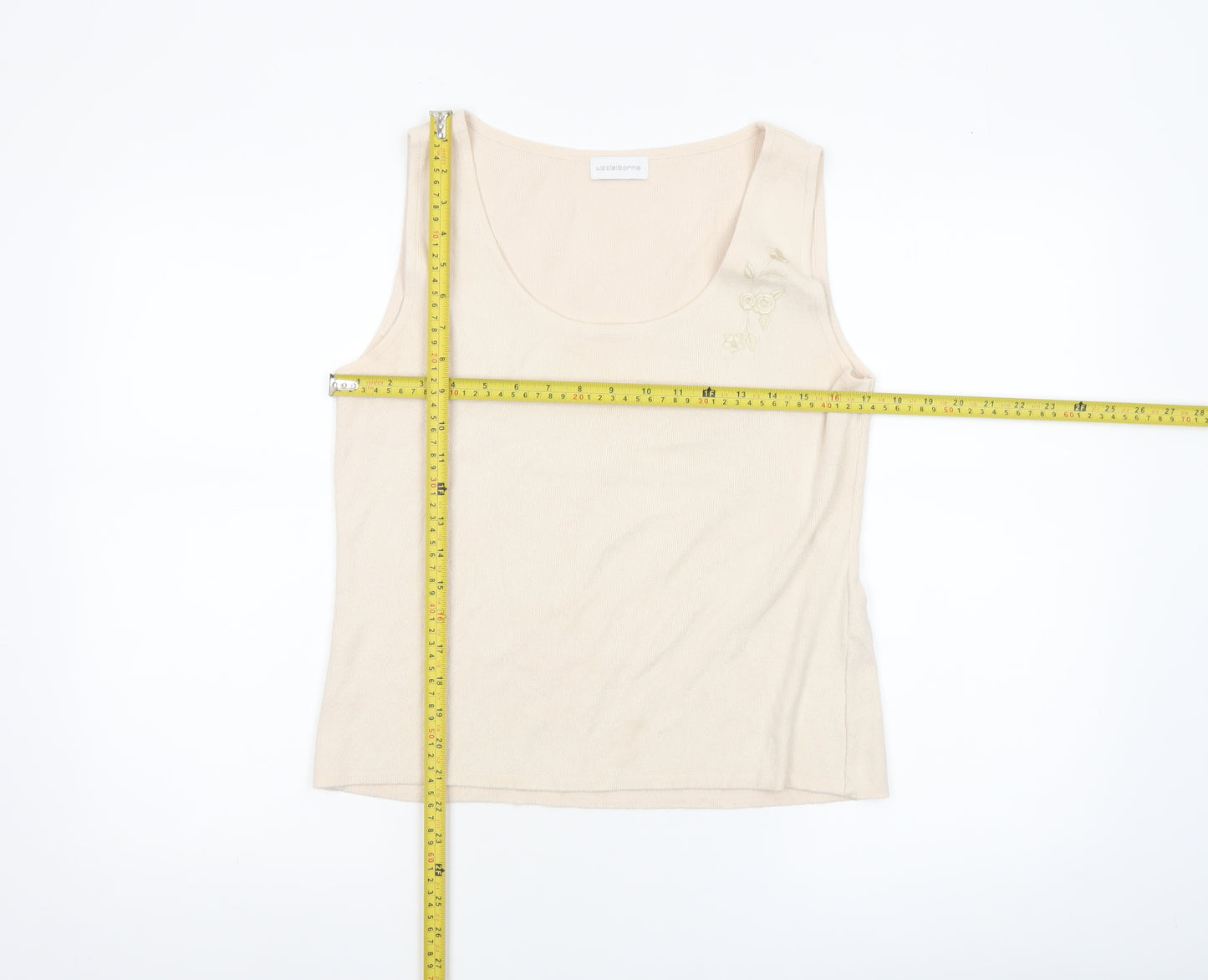 Liz Claiborne Women’s Beige Sleeveless Knit Tank Top M
