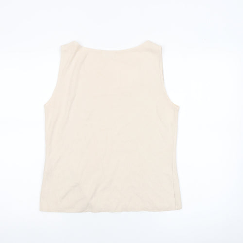 Liz Claiborne Women’s Beige Sleeveless Knit Tank Top M