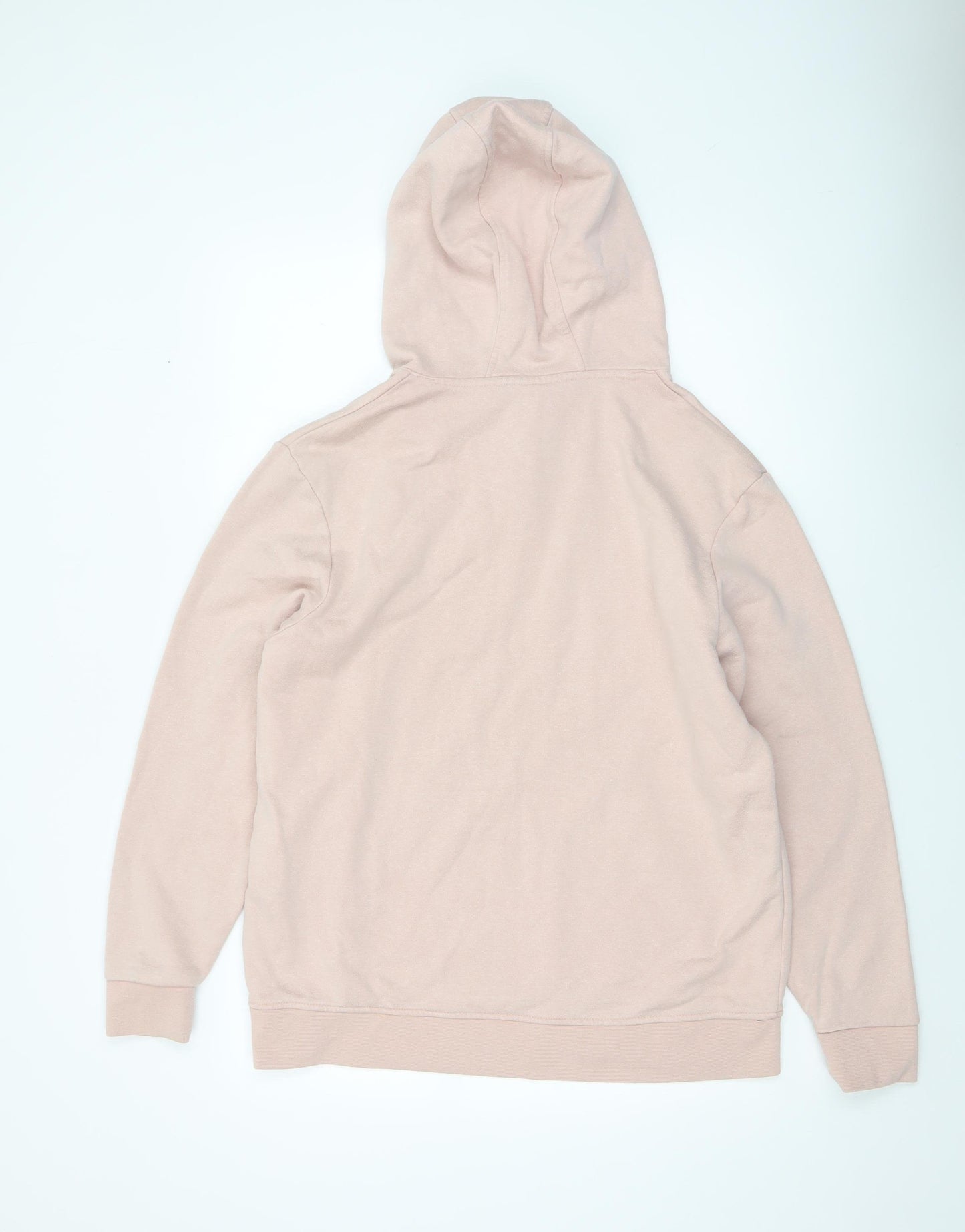 Lonsdale Women Pink 1/4 Zip Hoodie Size 14 Cotton Blend Casual