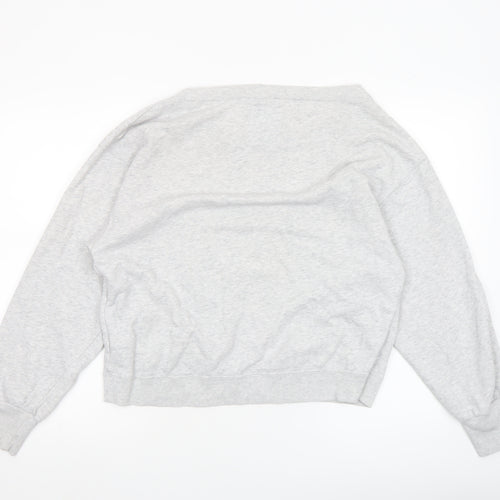 Hollister Women's Grey Small Pullover Sweatshirt Crew Neck Long Sleeve