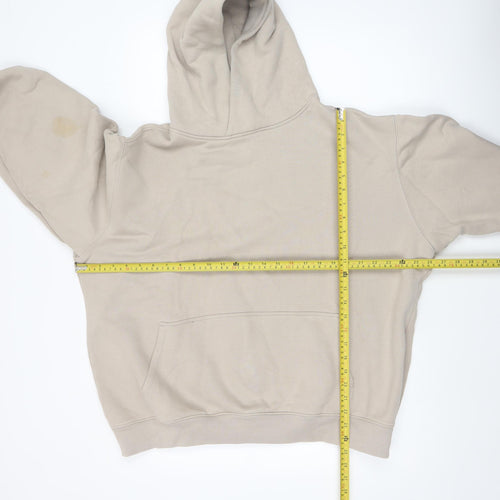 Gym+Coffee Men's Beige Pullover Hoodie Size L