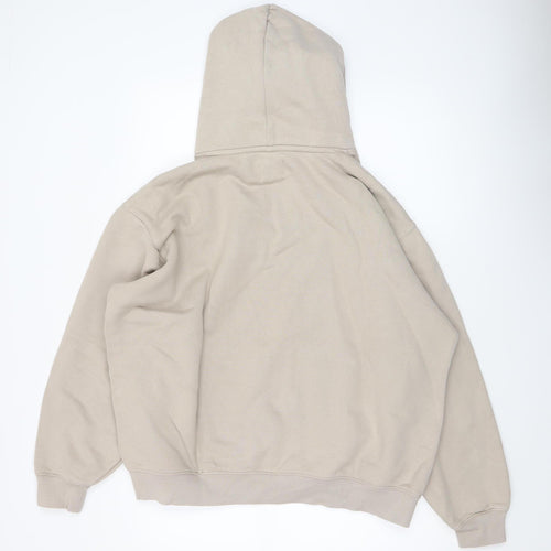Gym+Coffee Men's Beige Pullover Hoodie Size L