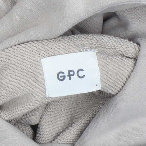 Gym+Coffee Men's Beige Pullover Hoodie Size L