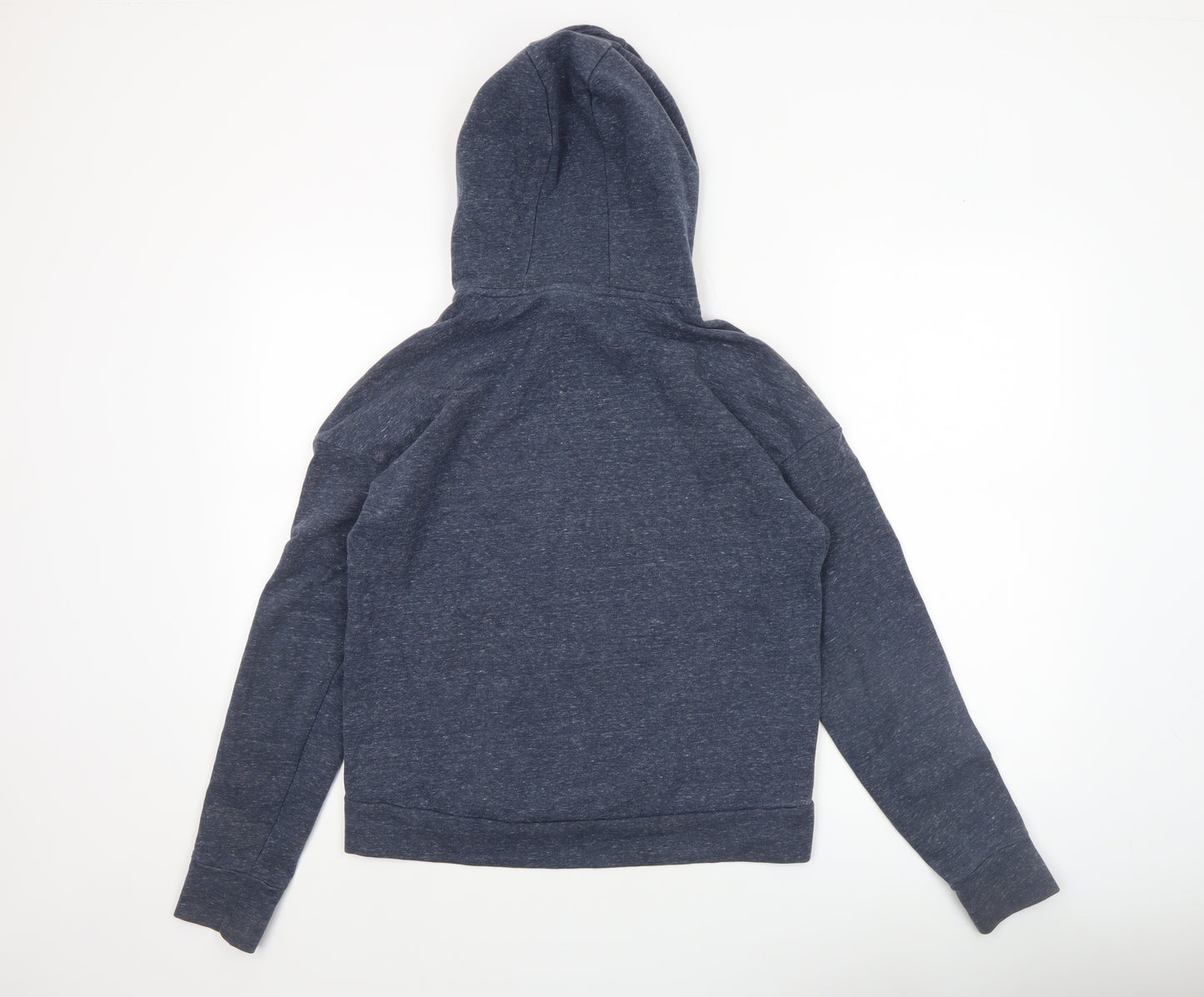 Adidas Women's Blue Pullover Hoodie Size 12 M Cotton Blend