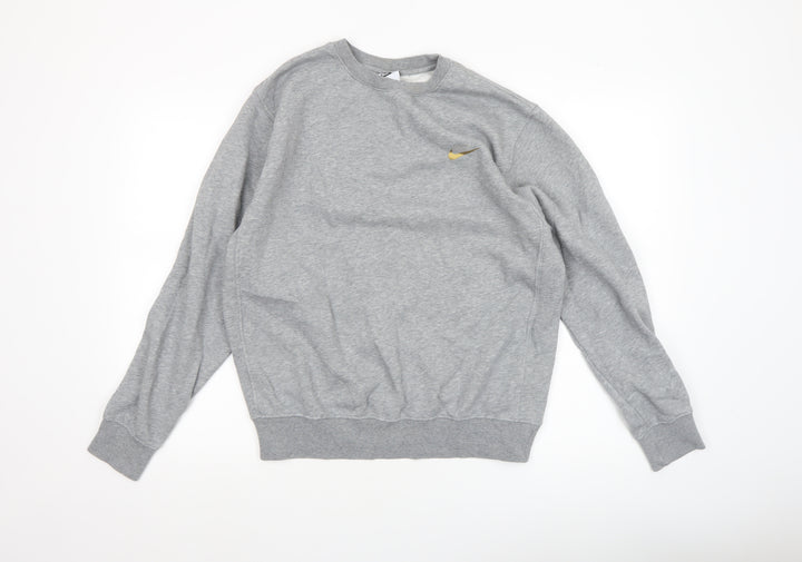 Nike Men's Grey Small Crew Neck Pullover Sweatshirt