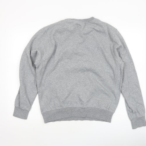 Nike Men's Grey Small Crew Neck Pullover Sweatshirt