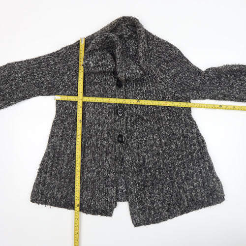 Marks and Spencer Women’s Black Mix Knit Cardigan Size 16 Acrylic