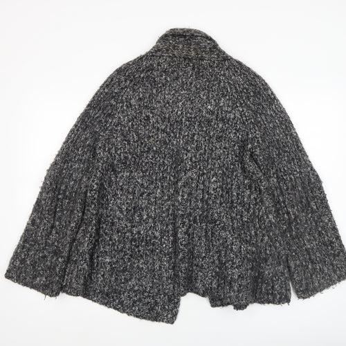 Marks and Spencer Women’s Black Mix Knit Cardigan Size 16 Acrylic