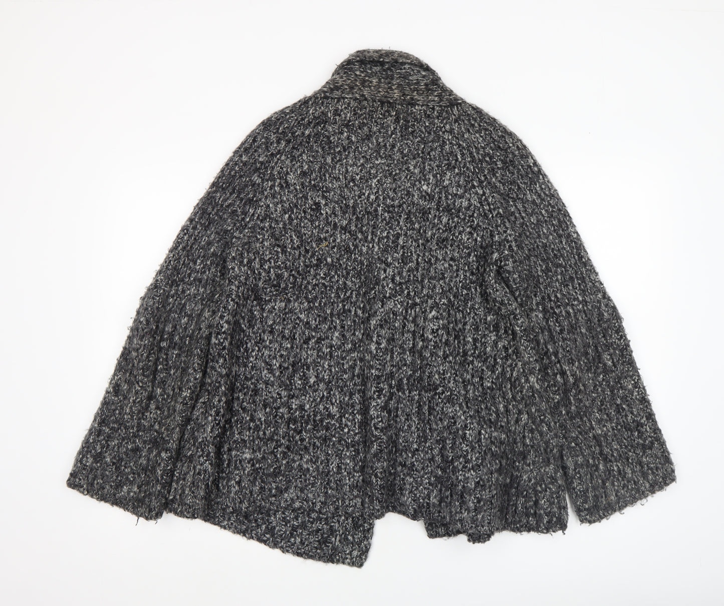 Marks and Spencer Women’s Black Mix Knit Cardigan Size 16 Acrylic