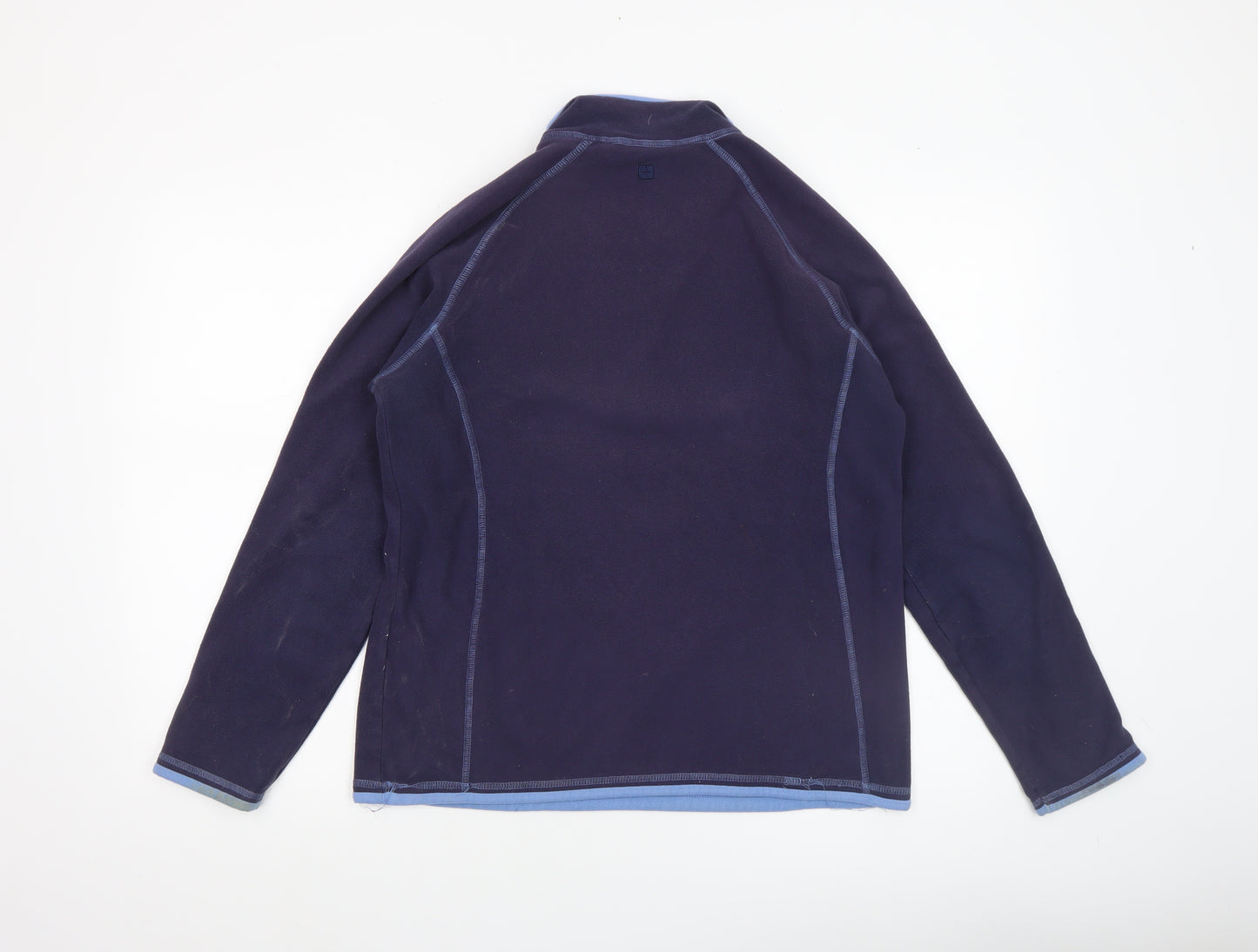 Mountain Warehouse Women's Navy Fleece 1/4 Zip Sweatshirt UK 12