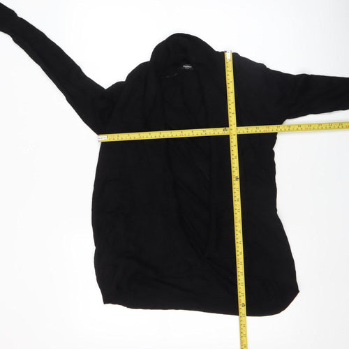 Mango Women’s Black Viscose Knit Long Sleeve Cardigan Size 8