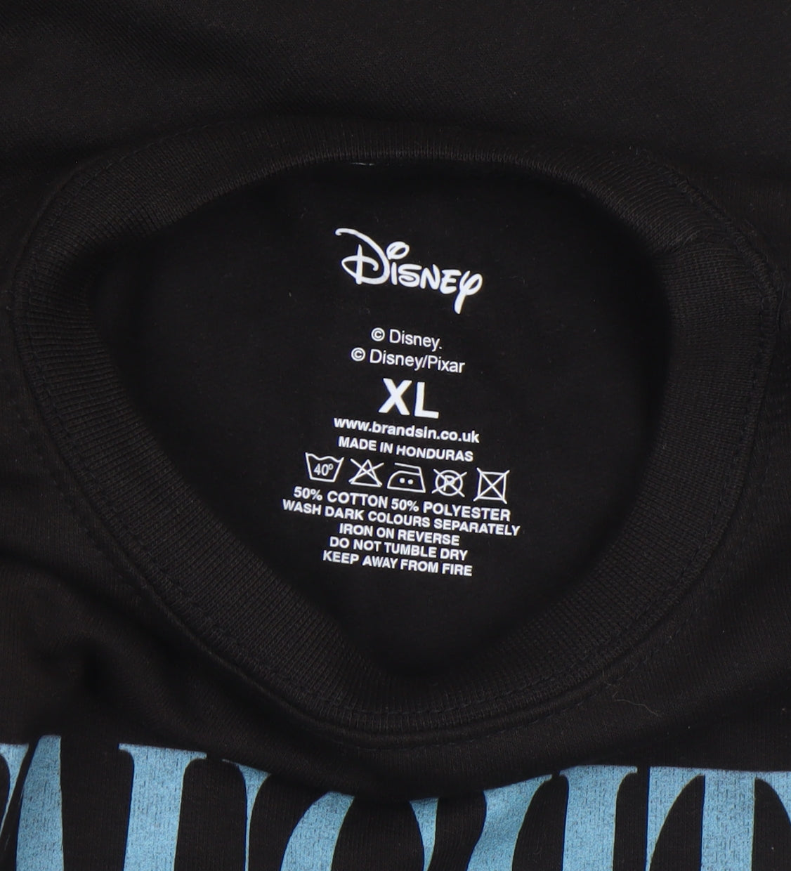 Disney Girls Black XL Pullover Sweatshirt with Stitch Graphic Print