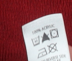 BHS Womens Red Roll Neck Acrylic Knit Jumper Size 10