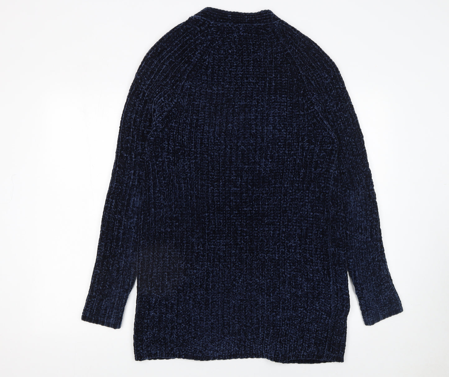 Tokyo Laundry Women's Blue Chunky Knit Open Front Cardigan Size S