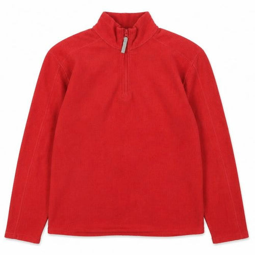 Topman Men’s Red 1/4 Zip Fleece Pullover Sweatshirt Size M