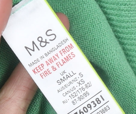 Marks and Spencer Women’s Green Full Zip Hooded Jumper Size S