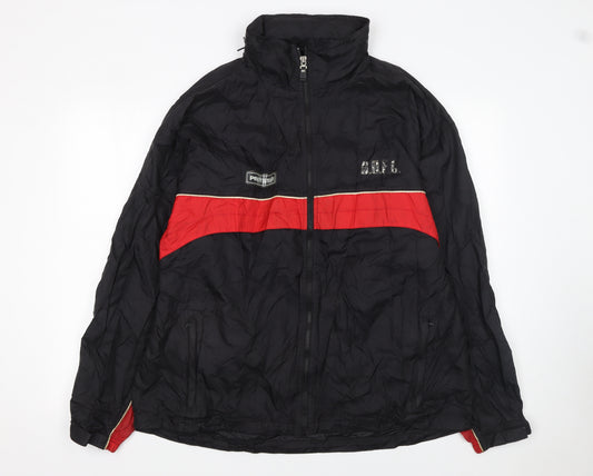 Prostar Men's Black Red Windbreaker Jacket L 42/44 Nylon