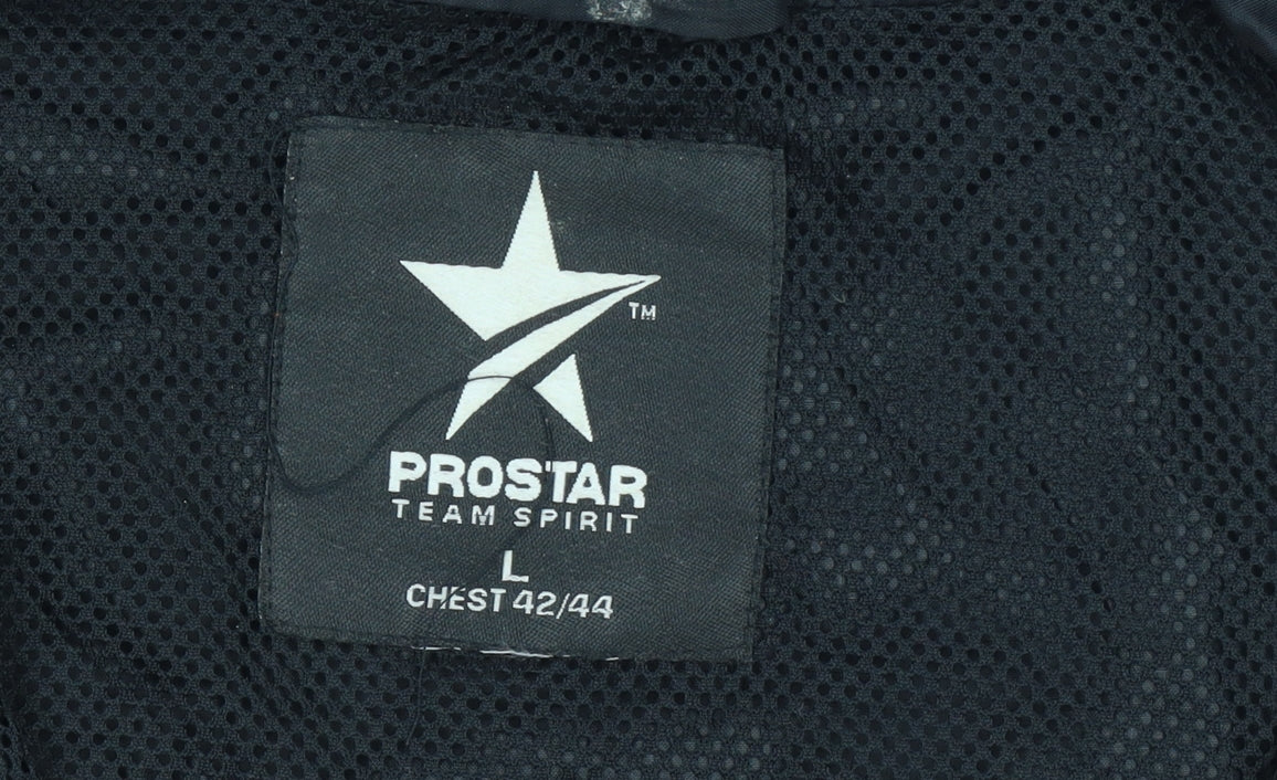 Prostar Men's Black Red Windbreaker Jacket L 42/44 Nylon