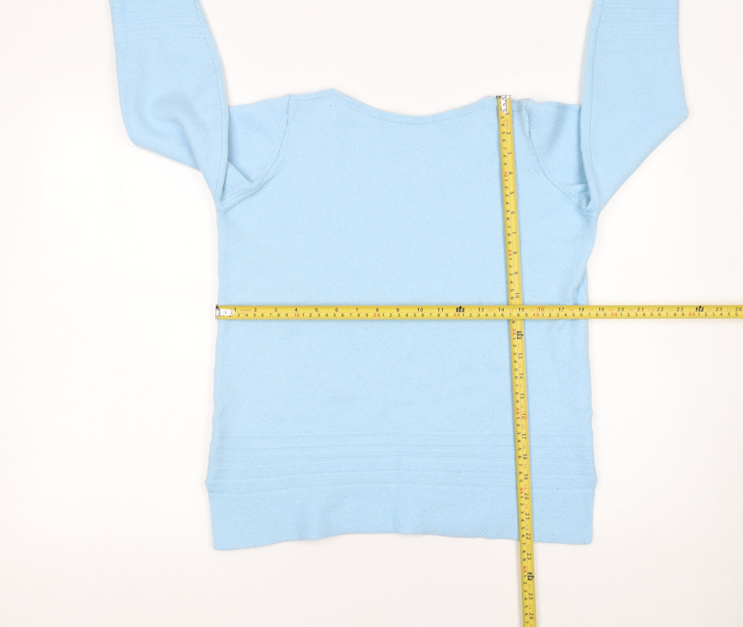 Marks and Spencer Women Blue Wool Acrylic Pullover Jumper Size 12