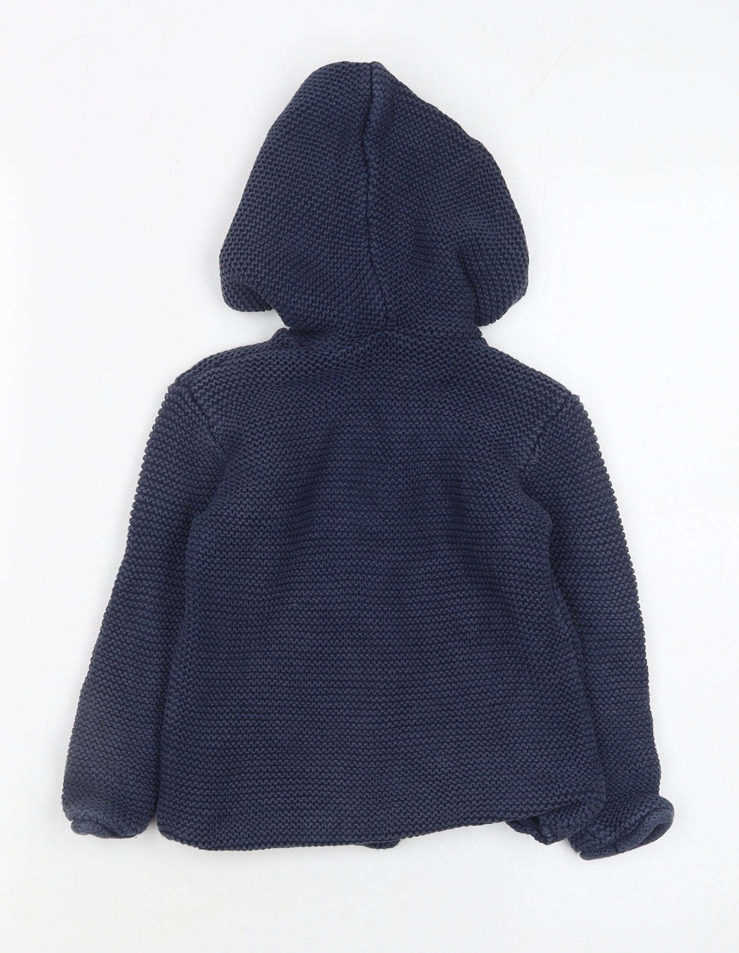 George Blue Hooded Knit Cardigan Jumper 18-24 Months Unisex Baby