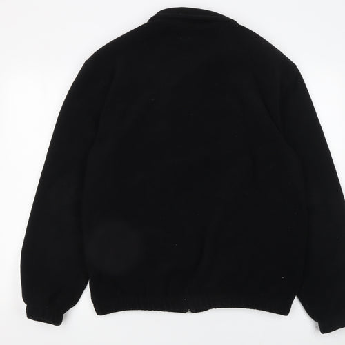 Burton Menswear London Men’s Black Fleece Zip Jacket M Regular Fit