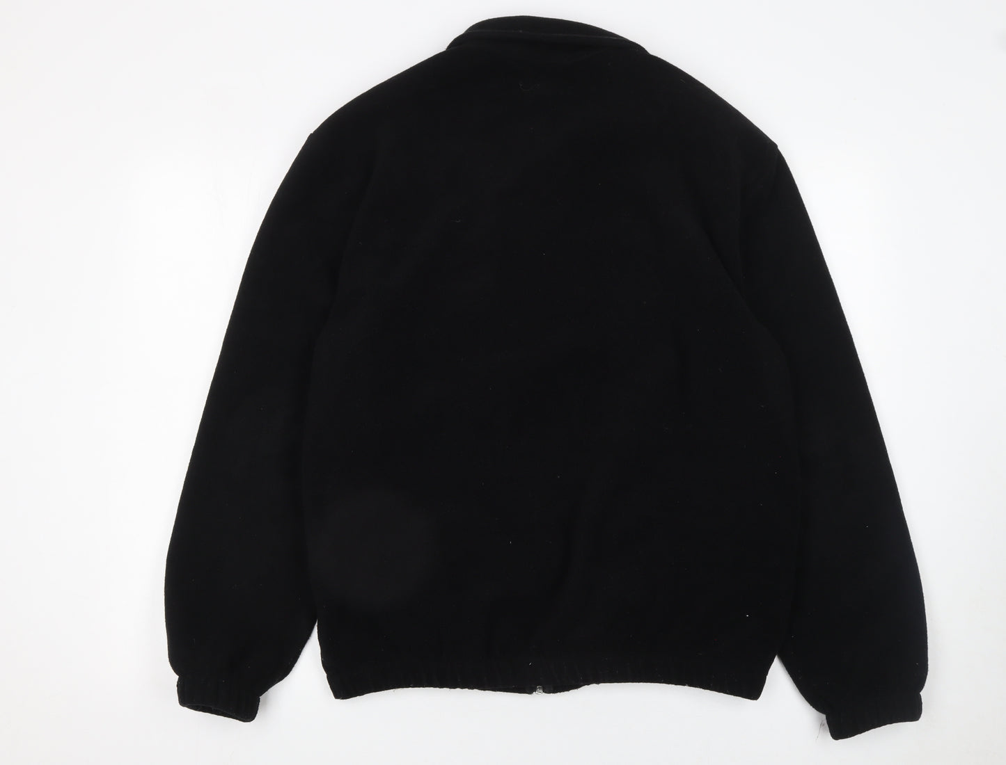 Burton Menswear London Men’s Black Fleece Zip Jacket M Regular Fit