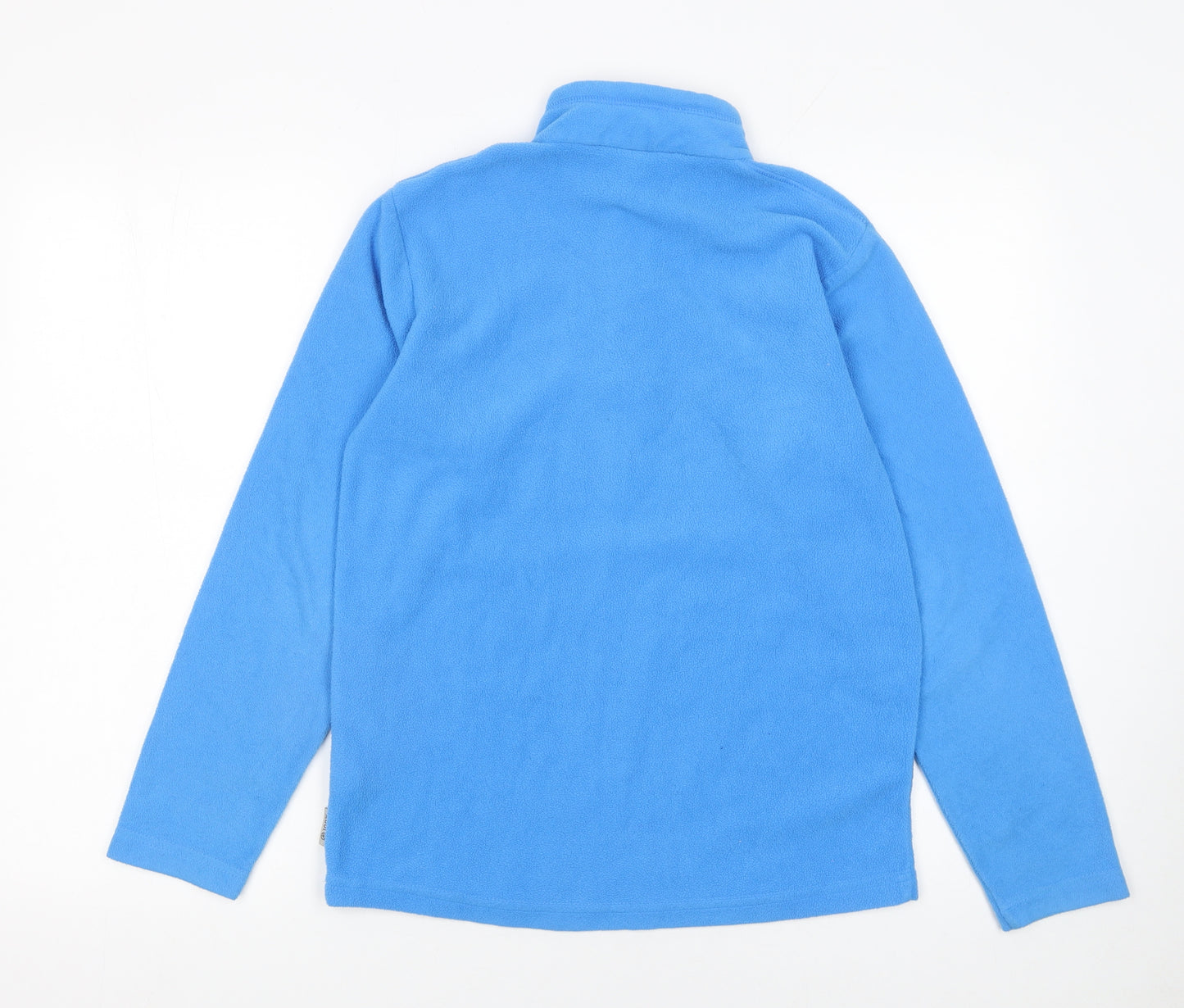 Oxylane Boys Blue Fleece 1/4 Zip Pullover Sweatshirt 14 Years