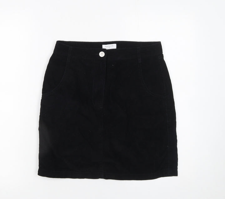 Papaya Women’s Black Corduroy Pencil Skirt Size 8