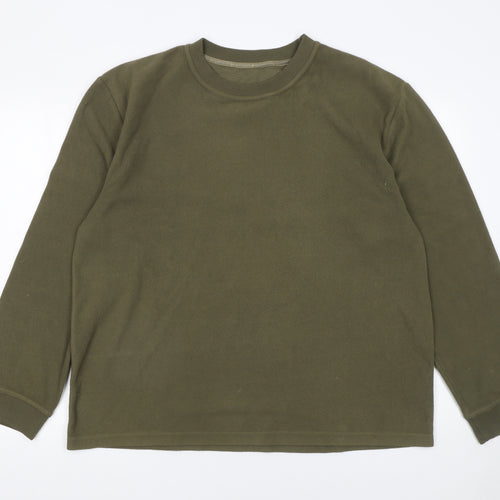 Hawkshead Men’s Green Fleece Pullover Sweatshirt XL