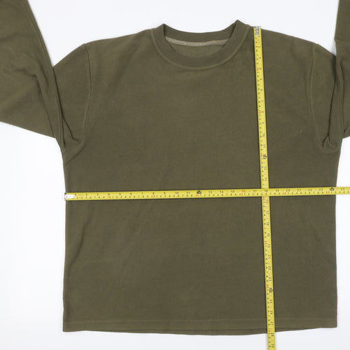 Hawkshead Men’s Green Fleece Pullover Sweatshirt XL