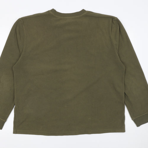 Hawkshead Men’s Green Fleece Pullover Sweatshirt XL