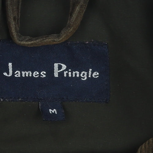 James Pringle Men's Brown Quilted Mid-Length Jacket M