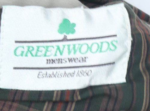 Greenwoods Men's Beige Field Jacket Size S Cotton Blend Casual Outdoor Coat