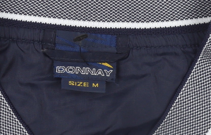 Donnay Men's Blue Sleeveless V-Neck Golf Vest Sweatshirt Size M