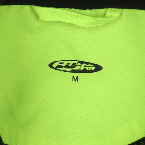 Eddy Mens Green Reflective Cycling Windbreaker Jacket Size M